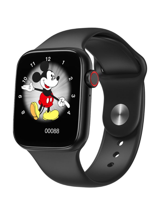 Modio MW09 Fashion Smart Watch With Full Display, Smart Split Screen & Long Battery Life, Support Calling, Full Screen, Heart Rate, Step Count, Sleep Alert (Black) - Image 1