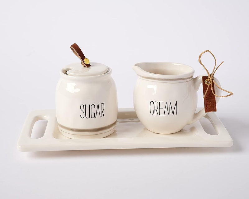 MudPie Bistro Cream and Sugar 5 Piece Set - Image 2