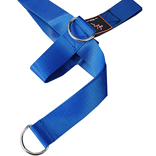MOOCY 2 Pack Foot Strap for Cable Machine Fitness Attachment Ankle Straps Glute Kickback Leg Exercise for Cable Machines Shoe Cover Pull Belt-4 Ring - Image 4