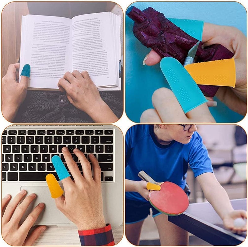 كلاراكو أغطية أصابع من كلاركو، 40 قطعة، أطراف أصابع من السيليكون، أغطية أصابع من السيليكون، غطاء إصبع من الجل، أكمام إغلاق الأصابع، مقابض أطراف الأصابع، سرير أطفال، جل سيليكا - Image 2