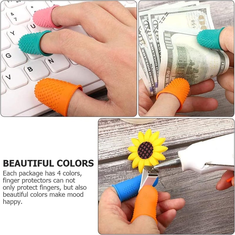 كلاراكو أغطية أصابع من كلاركو، 40 قطعة، أطراف أصابع من السيليكون، أغطية أصابع من السيليكون، غطاء إصبع من الجل، أكمام إغلاق الأصابع، مقابض أطراف الأصابع، سرير أطفال، جل سيليكا - Image 4