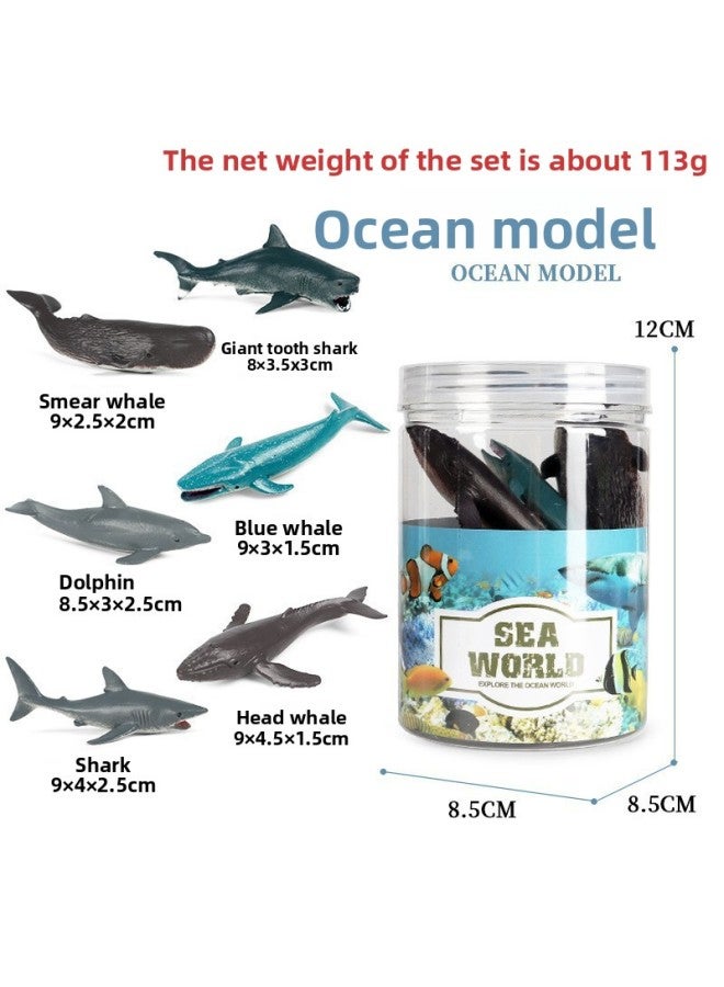 Simulation Marine Animal Solid Model Toy Whale Underwater World Moby Dick Child Cognition Shark Dolphin Seal