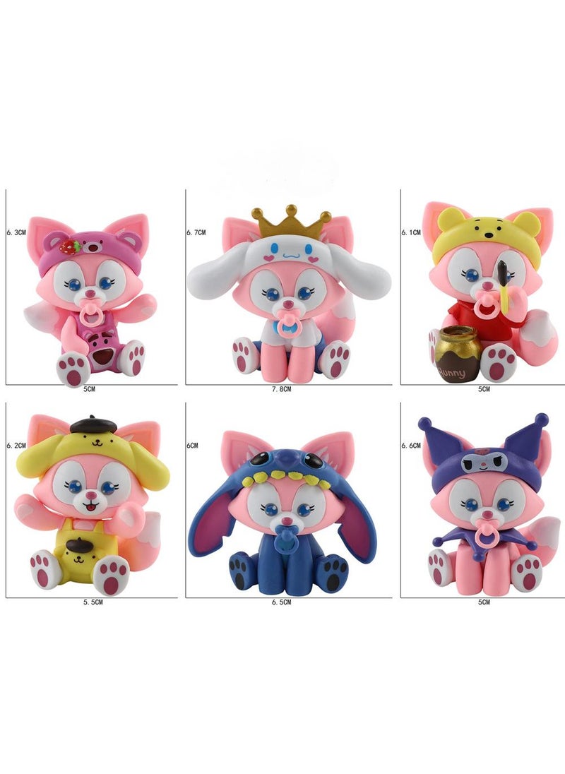 Y&D Kawaii Sanrio Figure My Melody kuromi Figure Birthday Party Supplies, Cinnamon Cupcake Toppers, Cute Mini Figure Toys Birthday Party Favor For Kids Fans Collection Bouquet Desk Decor  - Image 1