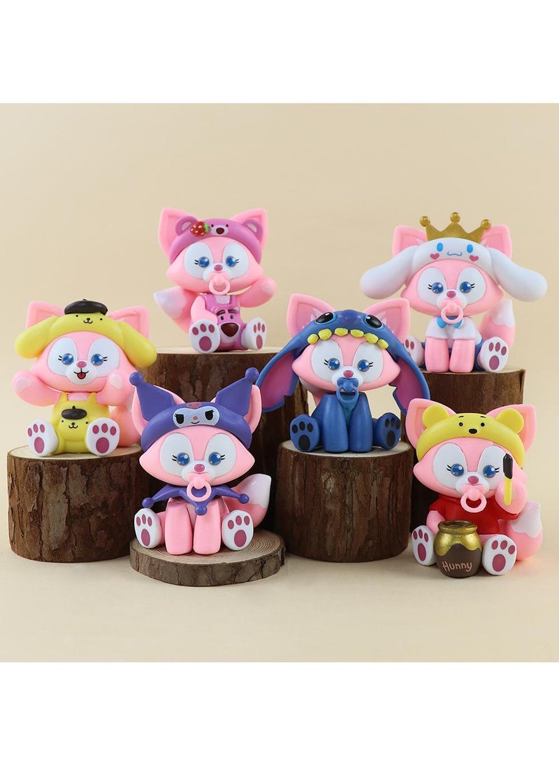 Y&D Kawaii Sanrio Figure My Melody kuromi Figure Birthday Party Supplies, Cinnamon Cupcake Toppers, Cute Mini Figure Toys Birthday Party Favor For Kids Fans Collection Bouquet Desk Decor  - Image 2