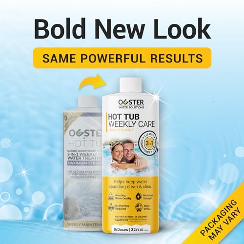 Bio Ouster منظف حوض الاستحمام الساخن 3 في 1 من بايو أوستر، مكيف، مُصفٍ - مواد كيميائية لحوض الاستحمام للمنتجعات القياسية والقابلة للنفخ - مواد كيميائية لحوض الاستحمام لمياه صافية ولامعة - صنع في الولايات المتحدة (32 أونصة) - Image 2