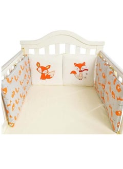 DUNISO 6 Pieces of Baby crib protective pads, male and female universal pure cotton rectangular surround pads, children's bed surround, soft, breathable and anti collision, 30cm * 30cm  - Image 1