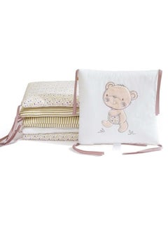 DUNISO 6 Pieces of Baby crib protective pads, male and female universal pure cotton rectangular surround pads, children's bed surround, soft, breathable and anti collision, 30cm * 30cm  - Image 5