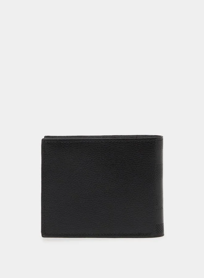 ستايلي Black Solid Checkered Wallet