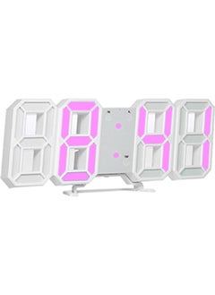 NIBEMINENT 3D LED Digital Clock Multicolour  - Image 1