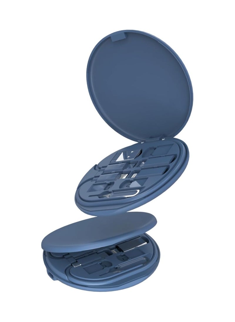 Memorii Multi cable connectors with 15W Wireless Charger Travel Cable Set Pocket USB C to Micro USB Lightning USB A Cable Convertor Adapter Kit - Image 4