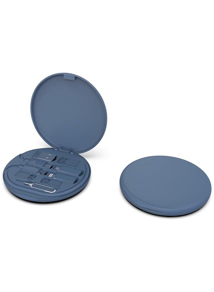 Memorii Multi cable connectors with 15W Wireless Charger Travel Cable Set Pocket USB C to Micro USB Lightning USB A Cable Convertor Adapter Kit - Image 2