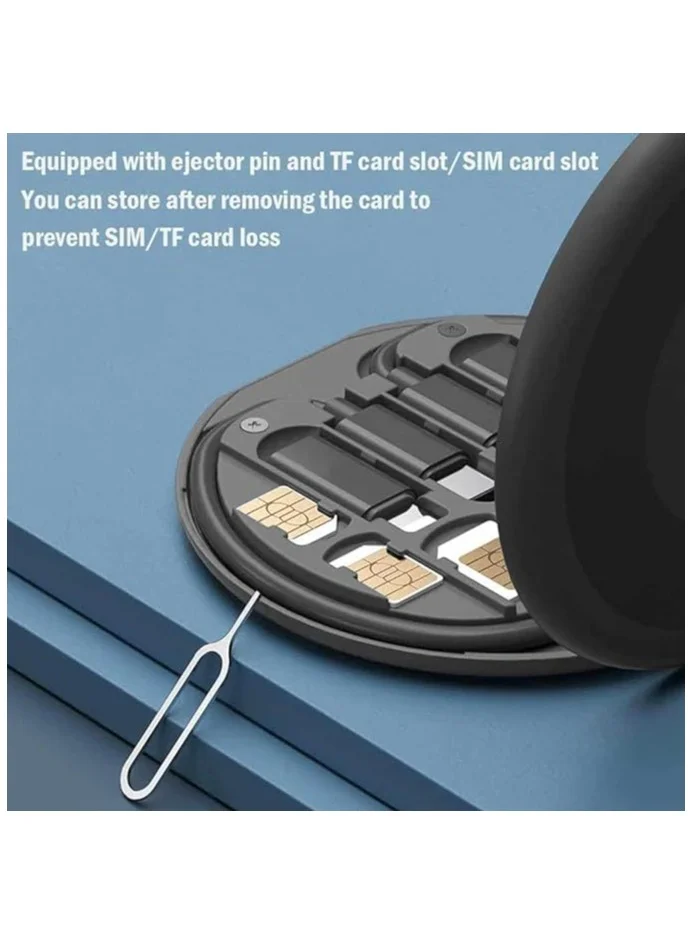 Memorii Multi cable connectors with 15W Wireless Charger Travel Cable Set Pocket USB C to Micro USB Lightning USB A Cable Convertor Adapter Kit