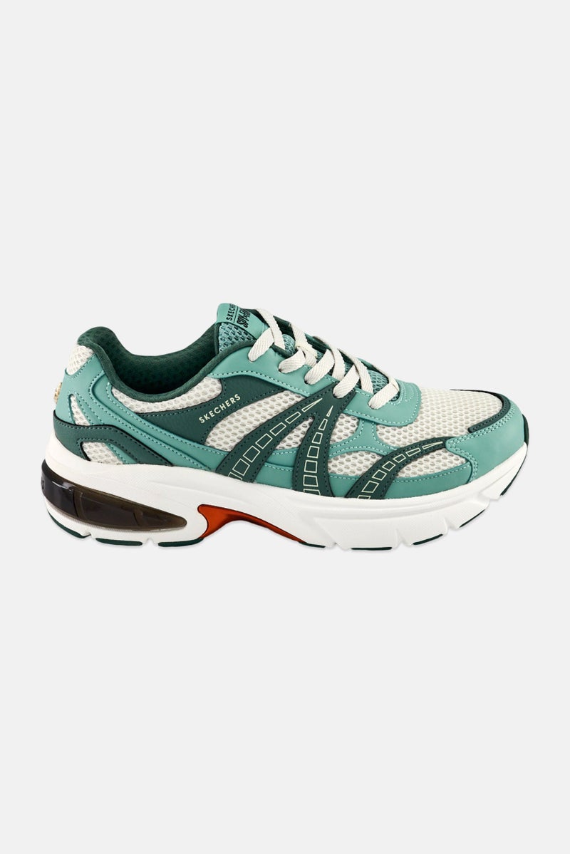 SKECHERS Women Shadow Lace Up Outdoor Shoes, Light Green - Image 4