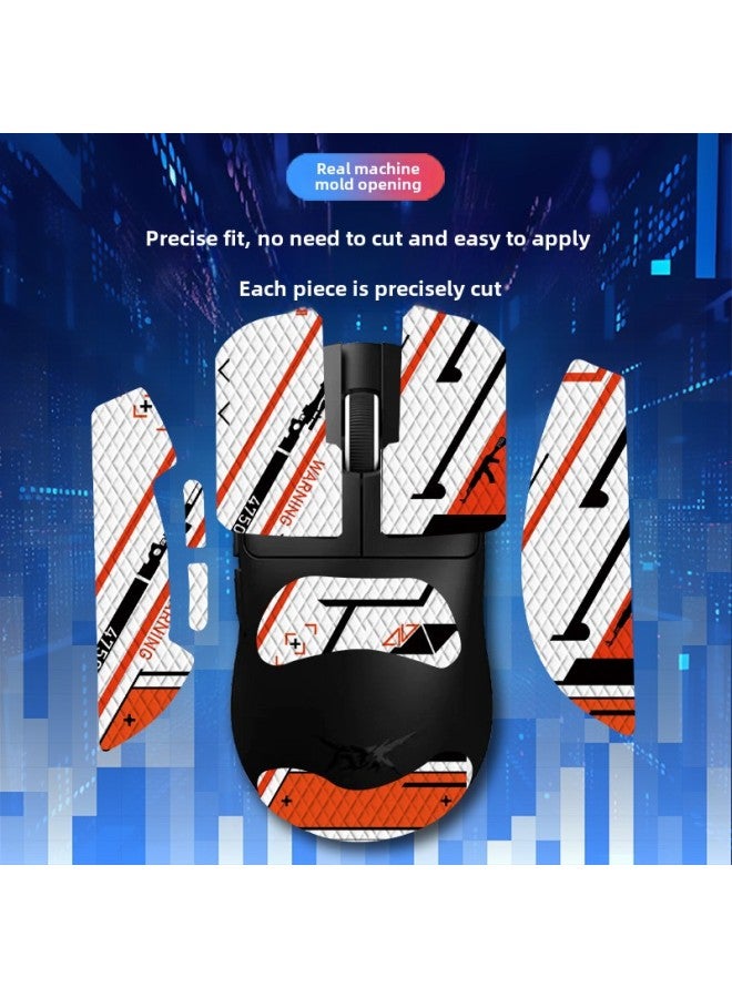 Suitable For ATK Fierce Air F1 PRO/PROMAX Mouse Anti-Slip Sticker Master Edition Full Pack With Back Sticker Sweat-Absorbing Lizard Skin-Color:ATK Fierce Empty F1-SY-040 Team Printing/Black Diamond-Full Package  - Image 3