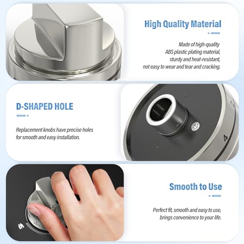lubiyack 5PCS AEZ73453509 Burner Control Knobs Oven Range Knob Replacement Compatible with LG Gas Stove/Oven/Range Knobs LRG3095ST LRG3091ST LDG3036ST LRG3194ST, Replaces AEZ72909008 AP5669773 - Image 4
