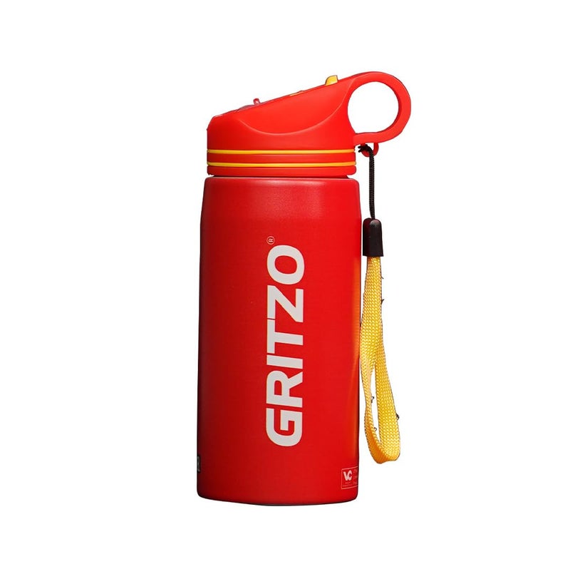 Gritzo Iron Man Sipper Bottle (Red, 500ml) | BPA Free, Leak-Proof - Image 2