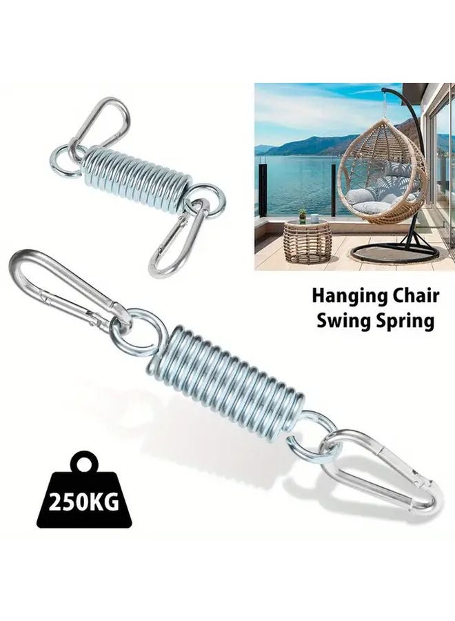 3 قطع مجموعة نوابض فولاذية متينة مع خطاطيف مجلفنة مقاومة للصدأ - Image 3