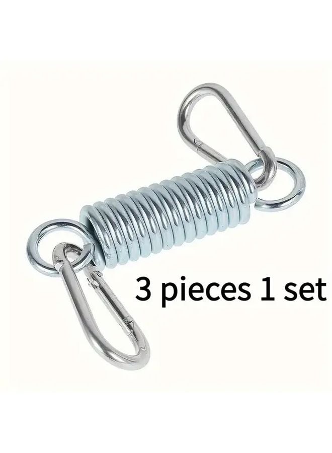 3 قطع مجموعة نوابض فولاذية متينة مع خطاطيف مجلفنة مقاومة للصدأ - Image 1