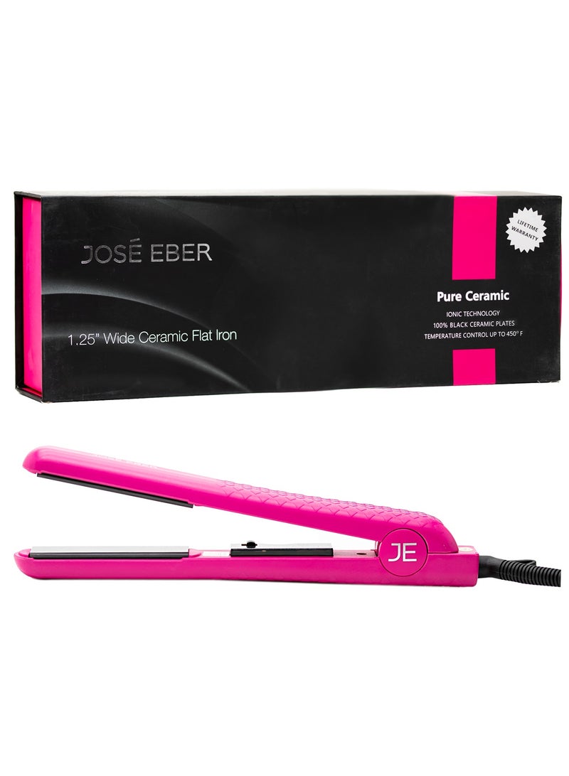 JOSE EBER Ceramic Flat Iron 125 Inch JE65721 Pink 350grams - Image 4