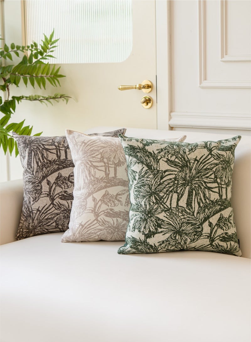 a moment a moment Beige Palm Leaves Decorative Cushion Cover 30x50 CM Botanical Monstera Tropical Palm Leaf Plants Decorative Throw Pillow Cover Set of 2 Farmhouse Home Decor Cushion for Sofa Couch Bed  - Image 5