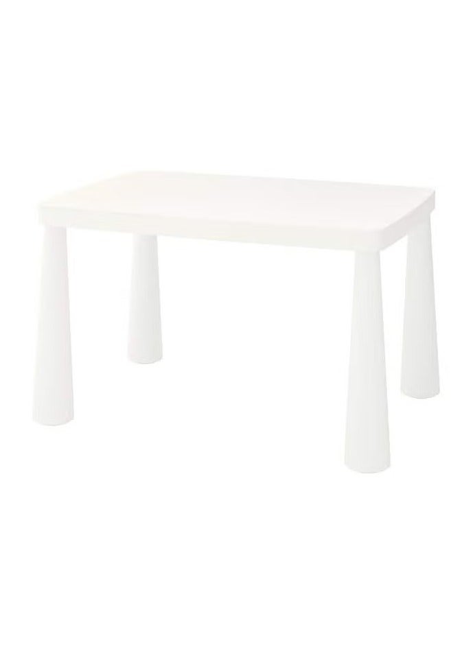 طاولة أطفال مستطيلة أبيض مع كرسي دائري وردي - Image 2