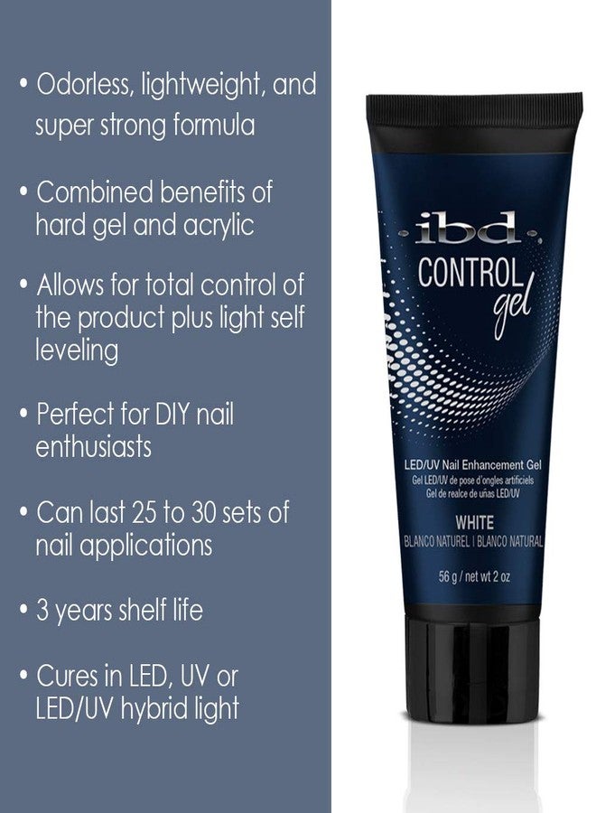 Ibd جل التحكم في الأظافر الهجين من IBD برو، جل تعزيز الأظافر LED/UV أبيض، 2 أونصة - Image 5