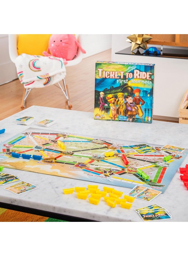 Days of Wonder Ticket to Ride First Journey Board Game - Fun and Easy for Young Explorers! Train Strategy Game, Family Game for Kids & Adults, Ages 6+, 2-4 Players, 15-30 Min Playtime, Made by Days of Wonder - Image 3
