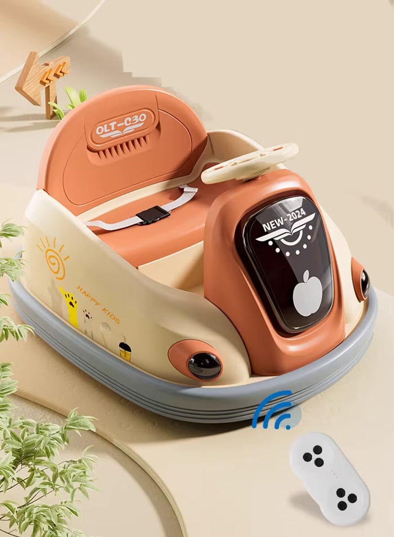 Rally Kids Electric Ride-On Car - 360 Degree Bumper Car with LED Lights, Fun Drifting and High Safety - Image 1