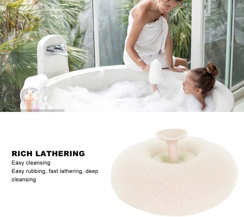 PAGALY Bath Shower Loofah Sponge Body Scrubber Bathing Round Loofah for Men and Women Ultra Soft Round Bath Sponge LoofahScrubpack 2  - Image 2