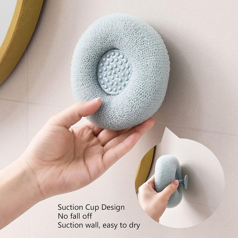 PAGALY Bath Shower Loofah Sponge Body Scrubber Bathing Round Loofah for Men and Women Ultra Soft Round Bath Sponge LoofahScrubpack 2  - Image 4