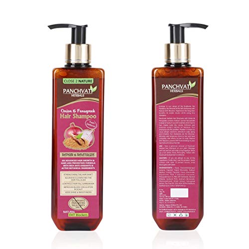Panchvati Onion Fenugreek Hair Shampoo, 300 Ml - No Sulphate, No Parabens, No Silicon & Salt - Image 2