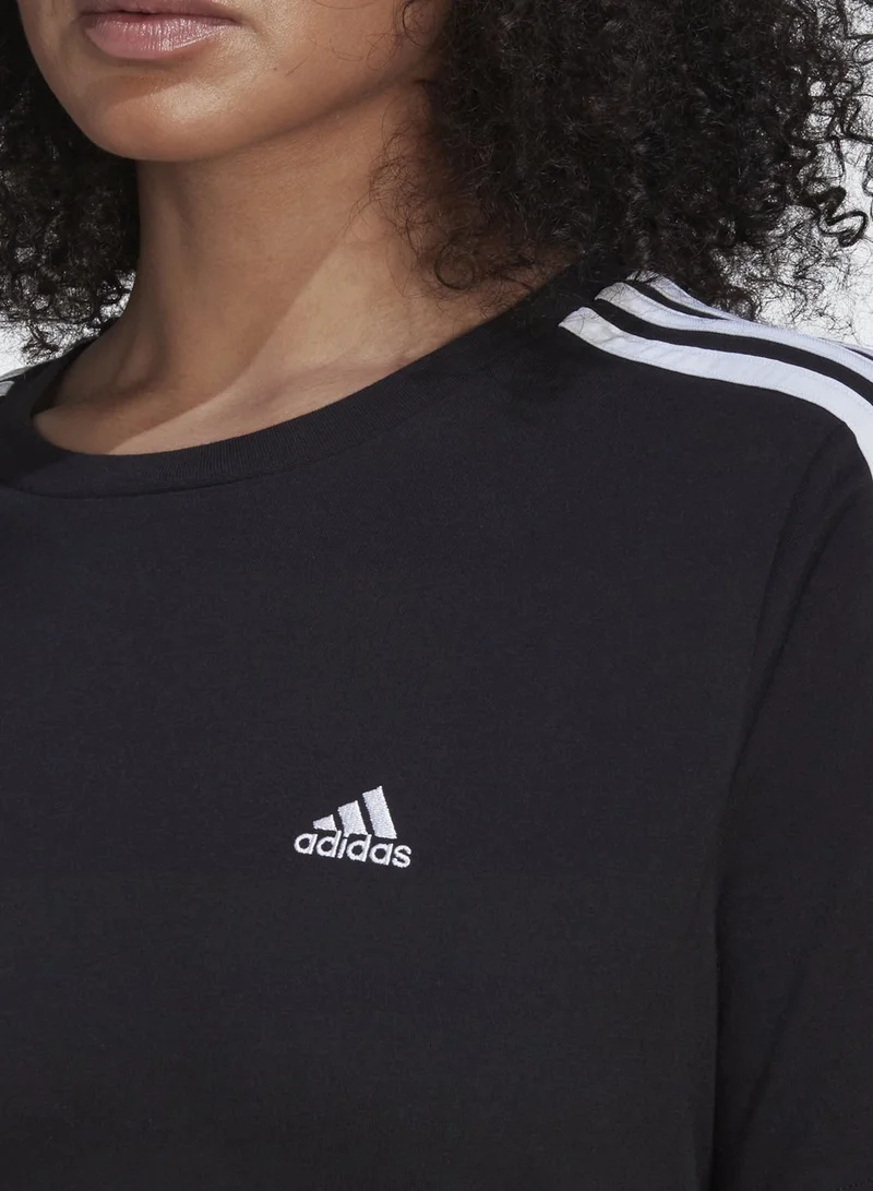 Adidas 3 Stripes Slim fit T-Shirt