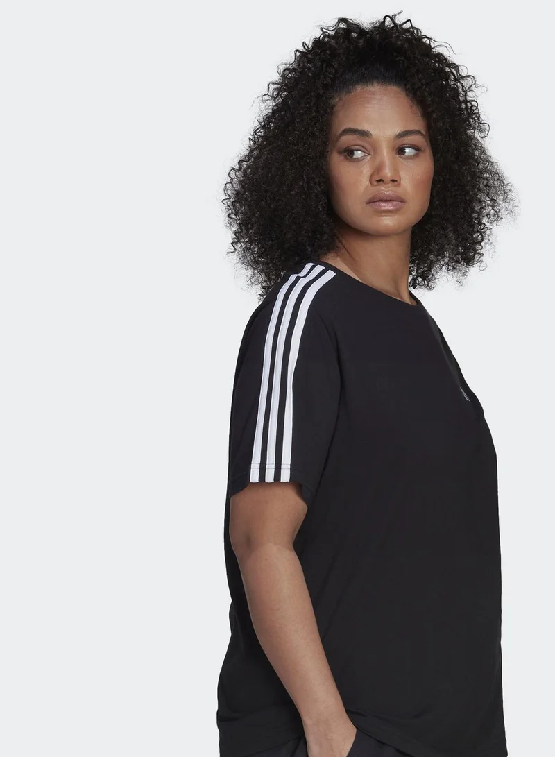Adidas 3 Stripes Slim fit T-Shirt