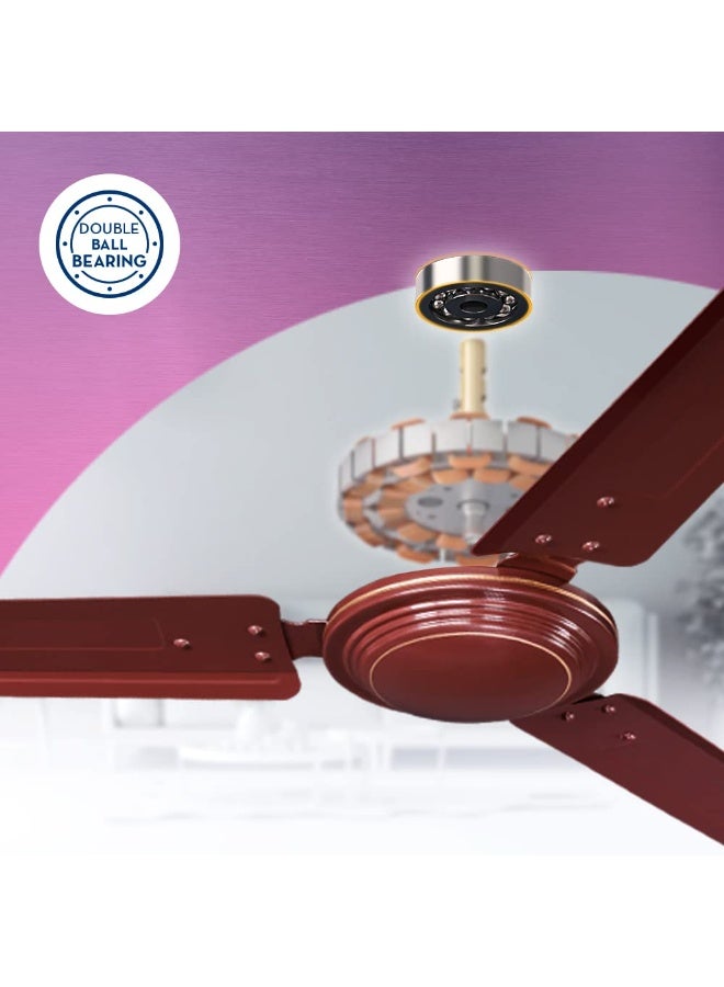 Crompton Crompton SUREBREEZE HILLBRIZ 1200 mm Ceiling Fan for Home | BEE Star Rated Energy Efficient Fan | Superior Air Delivery | HighSpeed | 2 Years Warranty | (Brown), Pack of 1  - Image 3