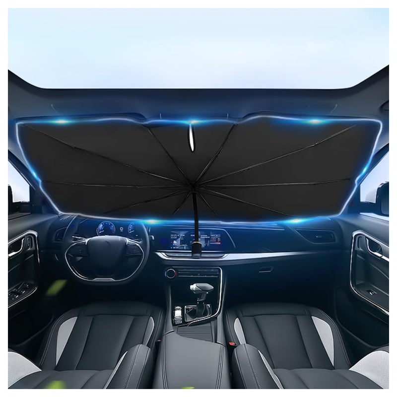 Car Windshield Sun ShadeFoldable Car Shade Umbrella for Blocking Sunlight Insulating HeatPortable Windshield Cover Sun Shades Cars Interior Accessories for Cars SUVs
