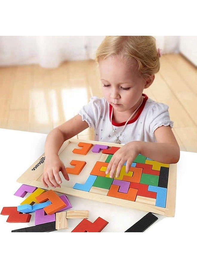 DIPDEY ألعاب الألغاز الصغيرة للسفر من DIPDEY للأطفال، ألعاب ذهنية خشبية، ألعاب تعليمية، لعبة لوحية للأطفال، 40 قطعة، ألعاب داخلية وخارجية، هدايا للأولاد والبنات من 3 إلى 7 سنوات. - Image 1