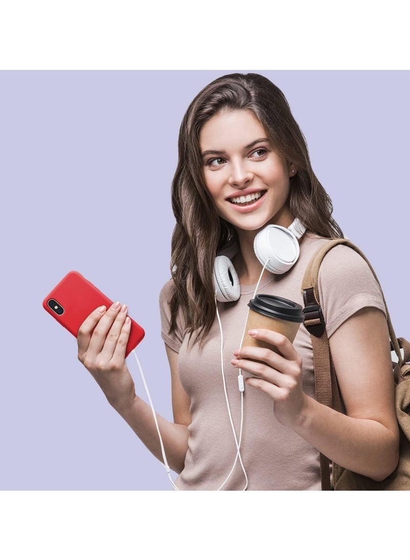 LEDIN Silicone Case for iPhone XS Silky Soft Touch Full Body Protective Phone Case Shockproof Cover with Microfiber Lining - Image 5