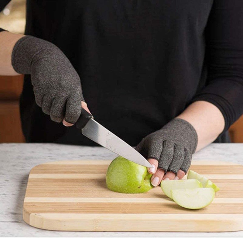 Rheumatoid Arthritis Gloves Fingerless- Compression Gloves for Pain Relief- (M) 1 Pair - Image 4