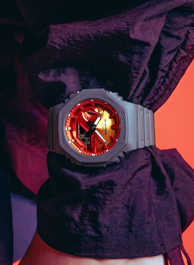 G-SHOCK Analog+Digital Resin Band Men's Watch GA-2100FL-8A - Image 2