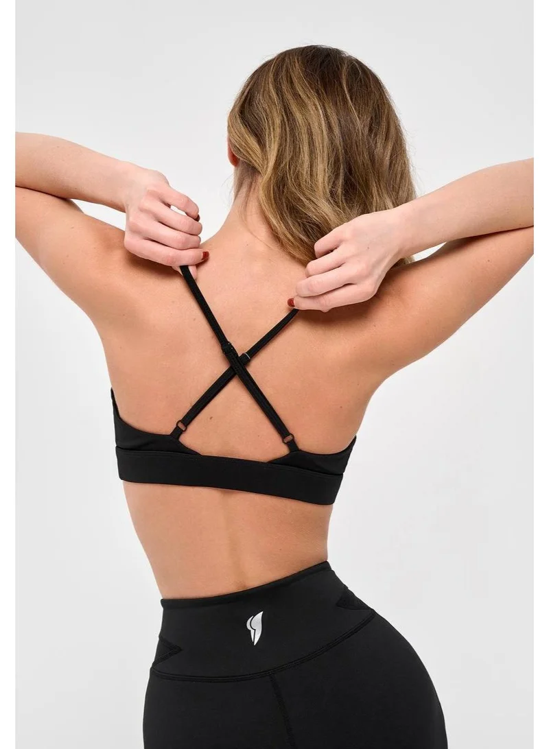 Bona Fide Bona Fide Sports Bra for Women – Medium to High Support Triangle Workout Bra – Gym & Fitness Activewear