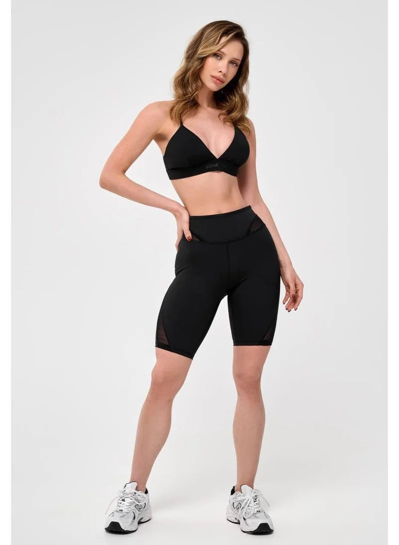 Bona Fide Charm Top Black Charm Sports Bra for Women for Women | Best Price UAE