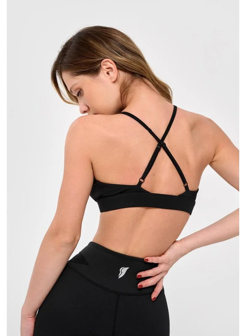 Bona Fide Charm Top Black Charm Sports Bra for Women for Women | Best Price UAE