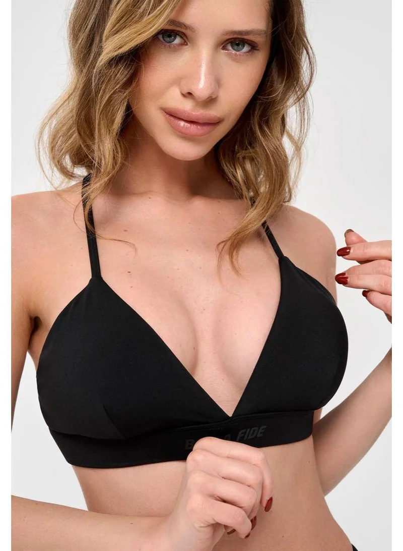Bona Fide Charm Top Black Charm Sports Bra for Women for Women | Best Price UAE