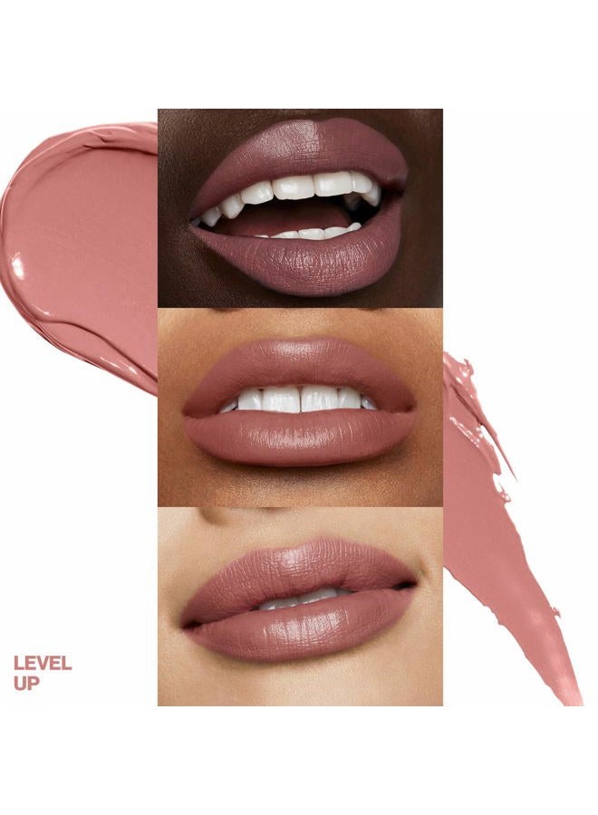 SmashBox Be Legendary Prime & Plush Lipstick | Creamy, High-Pigment, Peptide + Moisture Infused lipstick with built in primer for smooth color, 0.14 Ounce, Level Up - Image 2