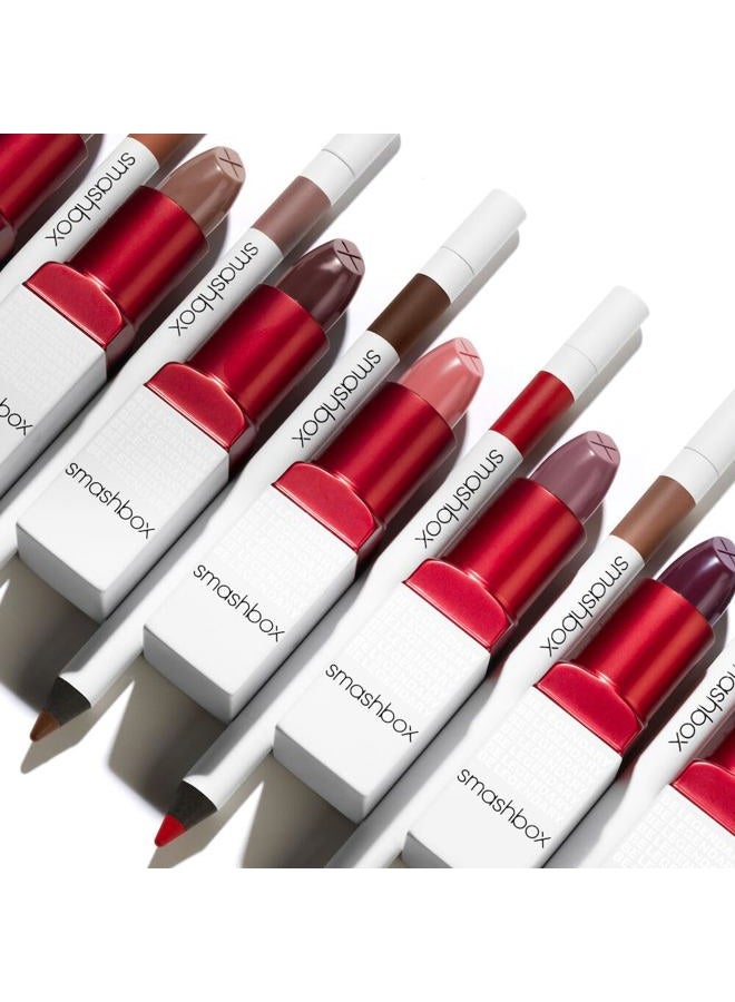 SmashBox Be Legendary Prime & Plush Lipstick | Creamy, High-Pigment, Peptide + Moisture Infused lipstick with built in primer for smooth color, 0.14 Ounce, Level Up - Image 4