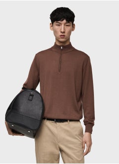 Mango Man سويتر ويلي بي بولوفر بنصف سحاب  - Image 1