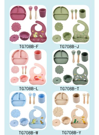 Baby Plate Grid Plate Baby Food Supplement Maternal And Child Tableware Spoon Full Suit Food Grade Silicone Drop-resistant Cute Children - pzsku/ZE4E410D49CD5A26EC172Z/45/_/1739812671/499206dc-863e-4ccf-88a8-8b3bdb3dcec5