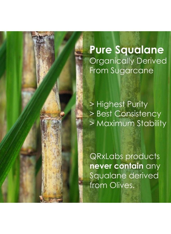 QRxLabs Pure Plantbased Squalane Ha+ Moisturizing Cream With Hyaluronic Acid Organic Ecocert Approved Usda Certified Squalane Derived From Sugarcane Best Moisturizer For Face Body & Skin 2 Fl / 60 Ml - Image 3
