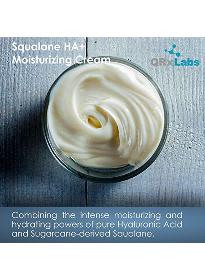 QRxLabs Pure Plantbased Squalane Ha+ Moisturizing Cream With Hyaluronic Acid Organic Ecocert Approved Usda Certified Squalane Derived From Sugarcane Best Moisturizer For Face Body & Skin 2 Fl / 60 Ml - Image 4
