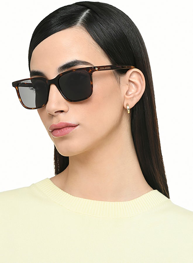 John Jacobs Unisex John Jacobs | Tortoise - Grey | Full Rim Square Stylish & Premium UV Protected Sunglasses | JJ Acetate | Polarized and 100% UV Protected | Men & Women | Extra Wide | JJ S17342 - Image 4